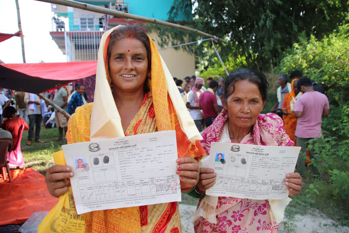 महिलाको भू-स्वामित्व कायम गराउँनेमा बृद्धि 